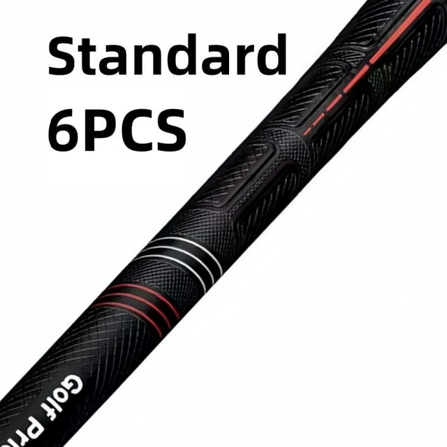 13 Pcs CP2 Pro Poignées de Golf / Bande de Caoutchouc Antidérapante, Standard/moyen/jumbo, Noir avec Rayures Rouges / Entrepôt US, Expédition Rapide Gratuite 6 Pcs Rouge Standard