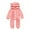 11Pink, variant on Hicidod Toddler Jumpsuit Onesie Cute Bear Ears Hooded Zipper Fleece Rompers Long Sleeve Winter Footie Bodysuit Outwear