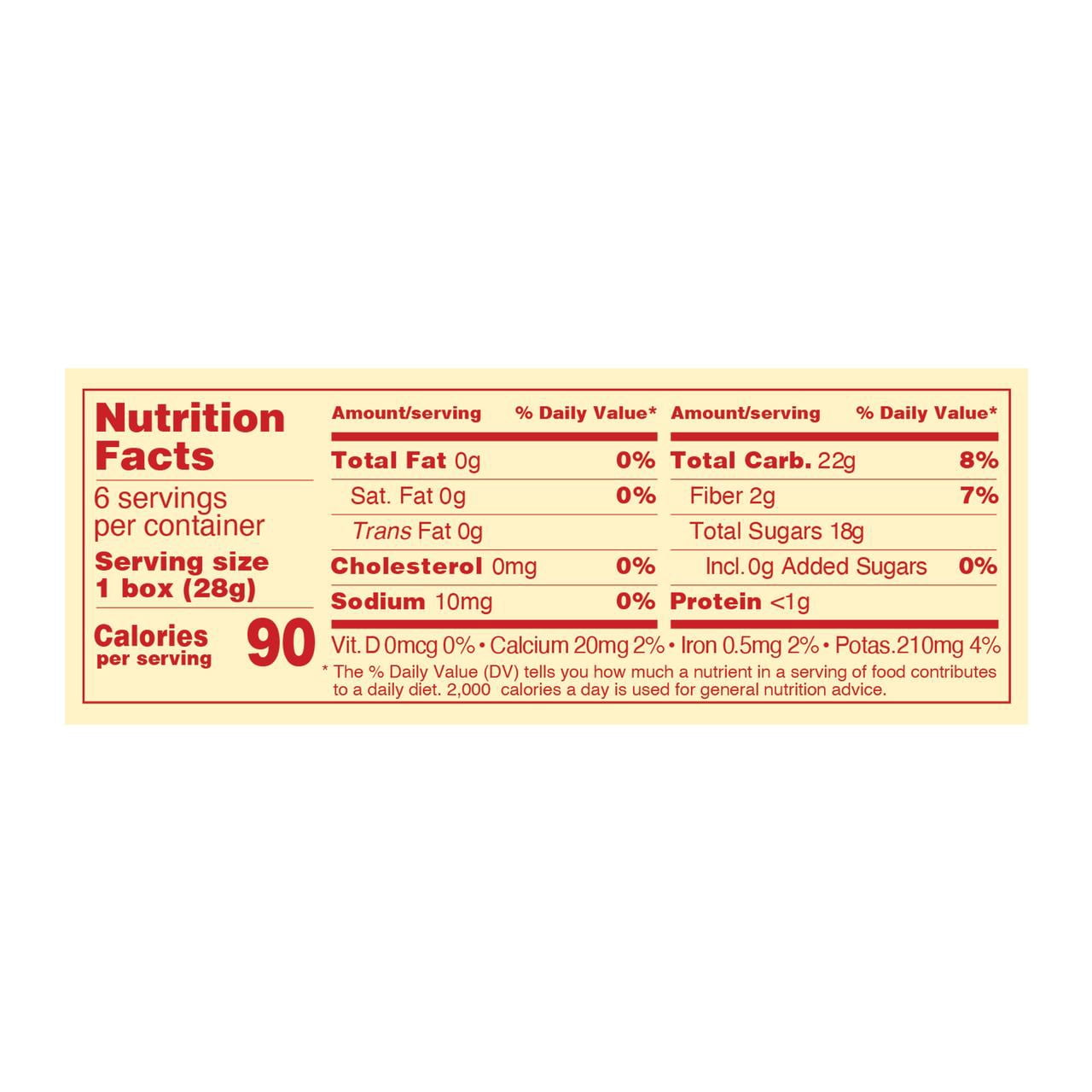 (4 pack) Sun-Maid California Sun-Dried Raisins 6-Pack/1oz Cartons