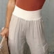 thumbnail image 4 of Joggers de Satén de Mujeres, Joggadores de Tobillo Cónicos Elásticos de la Cinta Alta Elástica para la Dama para el Hogar, 4 of 7