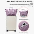 thumbnail image 4 of Foldable Travel Bag for Hand Luggage, Wet and Dry Separation with Mesh Compartments, Multipurpose for Weekend Trips and Beach Days, Topliu, 4 of 8