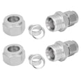thumbnail image 4 of Adaptateur Droit de Connecteur de Double Ferrule, 2pcs Raccord de Tube de Compression en Acier Inoxydable Raccord de Tube de Compression Adaptateur Raccord de Tube, 4 of 8