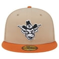 thumbnail image 2 of Men's New Era  Khaki Texas Longhorns Throwback Two-Tone 59FIFTY Fitted Hat, 2 of 5