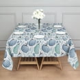 thumbnail image 3 of Fall Pumpkins Leaves Pattern Square Tablecloth,Waterproof Square Table Cover,Wipeable Spillproof Washable Table Cover for Home Kitchen Party Decor 42"X42"(107x107cm), 3 of 6