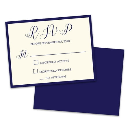Personalized Large Font Wedding RSVP (Best Font For Wedding Program)