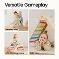 thumbnail image 3 of Juego de escalada Tiny Land Pikler Triangle para niños de 1 a 6 años, 3 of 8