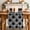 Black, White, Charcoal, variant on Grey Geometric Table Runner 48 Inches, Black White Boho Bed Runner Dresser Scarves Tabletop for Indoor Outdoor Parties/Ceremony/Banquet, 13" x 48"