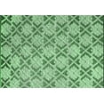 thumbnail image 1 of Ahgly Company Indoor Rectangle Oriental Emerald Green Industrial Area Rugs, 2' x 4', 1 of 4