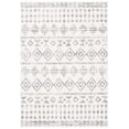 thumbnail image 2 of SAFAVIEH Tulum Leanna Distressed Geometric Area Rug, Ivory/Grey, 4'5" x 6'5", 2 of 9