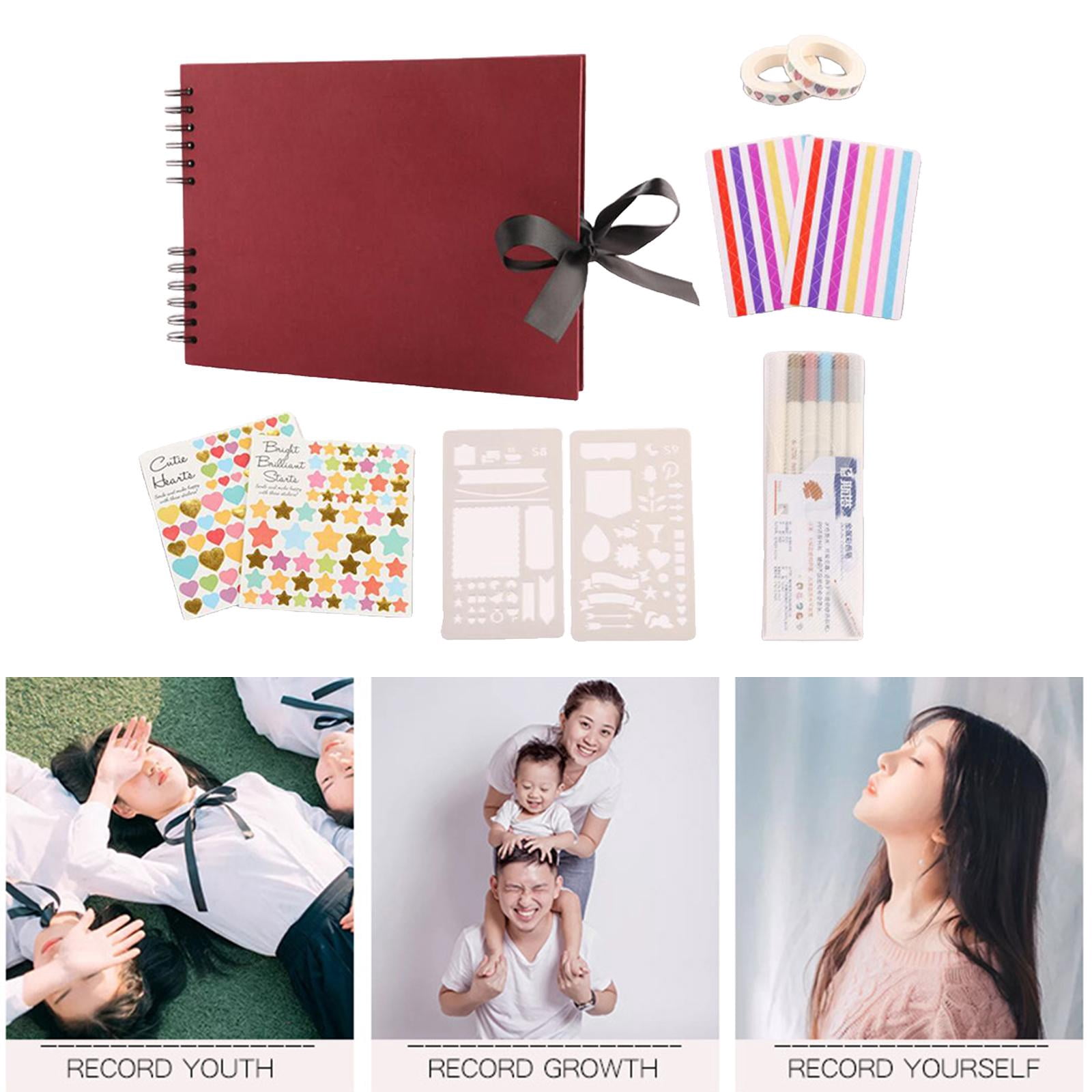 Álbum de fotografía de álbum de Recortes DIY, , Papeles en , 80 Páginas ...