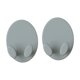 thumbnail image 3 of 2 piezas ganchos de raqueta de bádminton perchas elegantes para la configuración del hogar de garaje de gimnasio Gris, 3 of 8