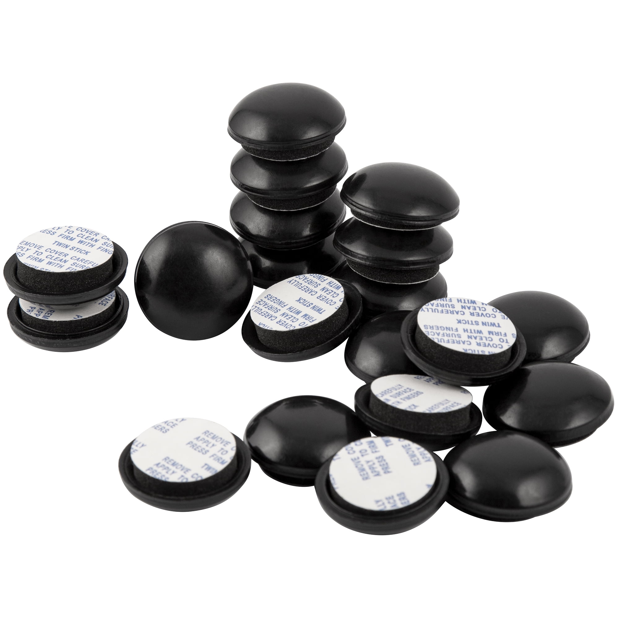 Super Sliders 1 1/4" Outdoor AllWeather Furniture Sliders, Black (20