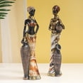 thumbnail image 6 of AOOOWER African Tribal Woman Sculpture Resins Figurine Ornament for Tabletop Display, 6 of 20