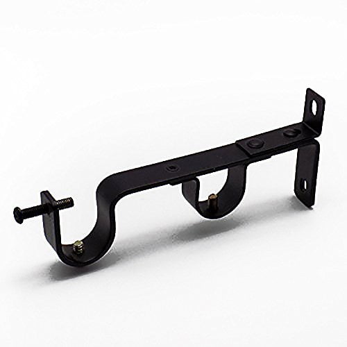double curtain rod brackets double curtain rod brackets