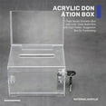 thumbnail image 4 of 1 Paquete de Caja DonacióN AcríLico con Cerradura, Urna Transparente Soporte para Carteles, Sugerencias RecaudacióN Fondos, 4 of 5