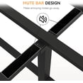 thumbnail image 4 of Bingirl Full Rattan Bed Frame: With Natural Headboard, Boho Metal Frame, Metal Slats, No Box Spring Required, Noise - Free, Easy to Assemble, 4 of 7