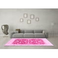 thumbnail image 3 of Ahgly Company Indoor Rectangle Abstract Pink Modern Area Rugs, 5' x 7', 3 of 4