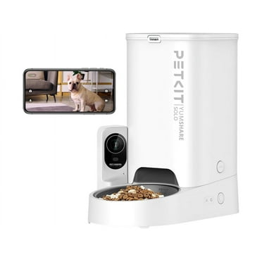 PETKIT 3 L Yumshare Solo Pet Automatic Feeder with Camera, for Cats&Dogs, 2.4G WiFi, 1080P with APP Control for Remote Feeding
