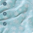 thumbnail image 3 of Juego de Sábanas de Lujo de Franela Bare Home 100 % Algodón Tamaño Queen Bolsillo Profundo 4 Piezas Color Snowdrift, 3 of 7