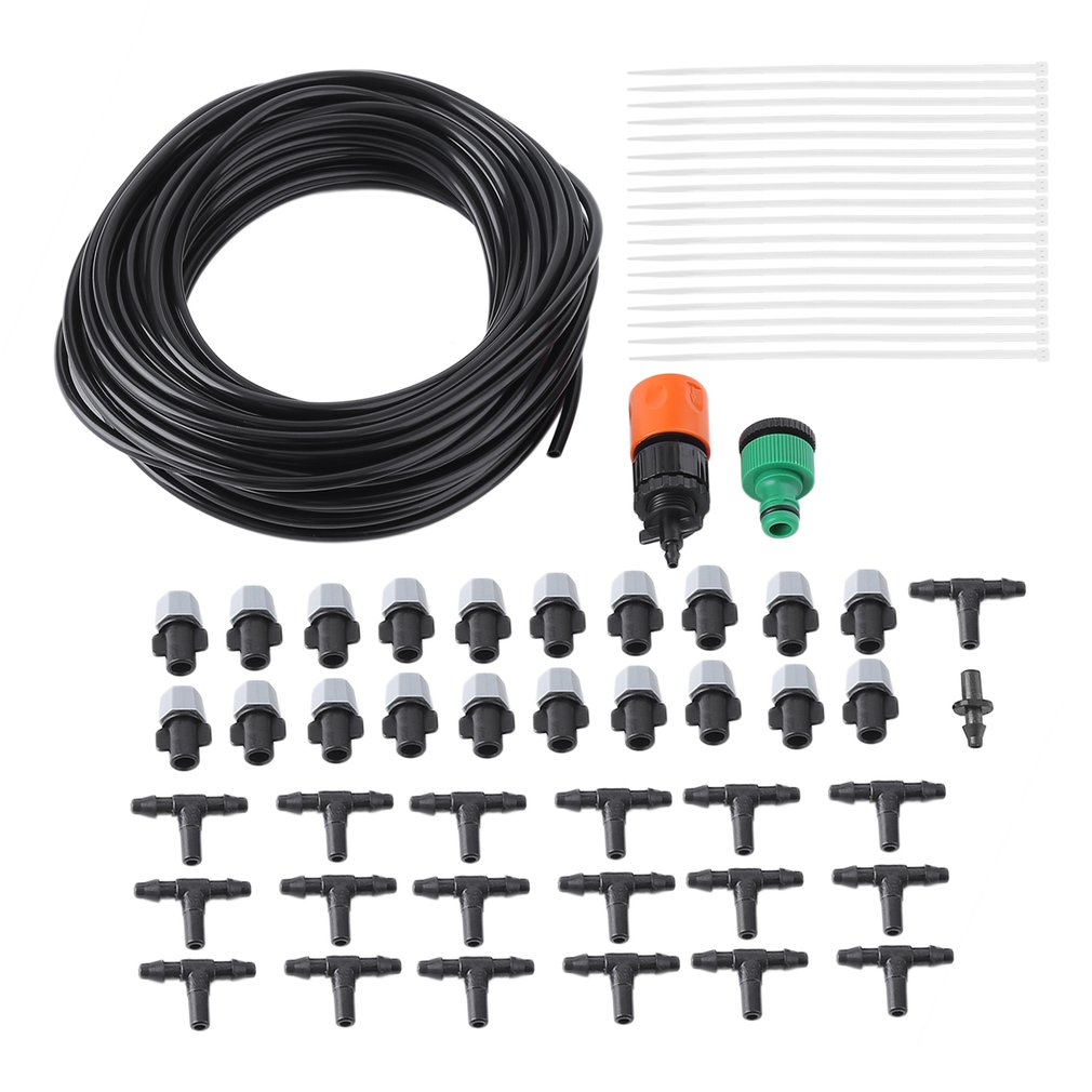 Outdoor Garden Patio Water Misting Cooling System 20PCS Plastic Mist Sprinkler Nozzles 20... by WALMART