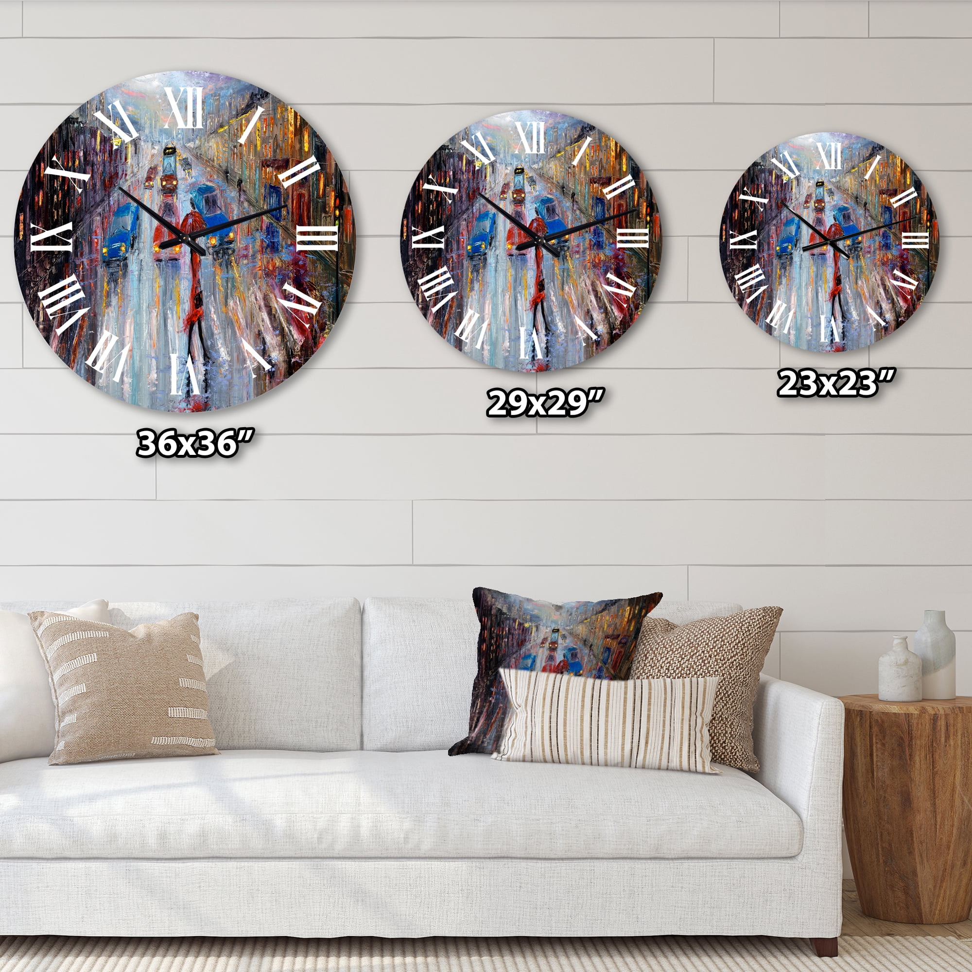 Designart 1 in Quartz Traditional Wall Clock