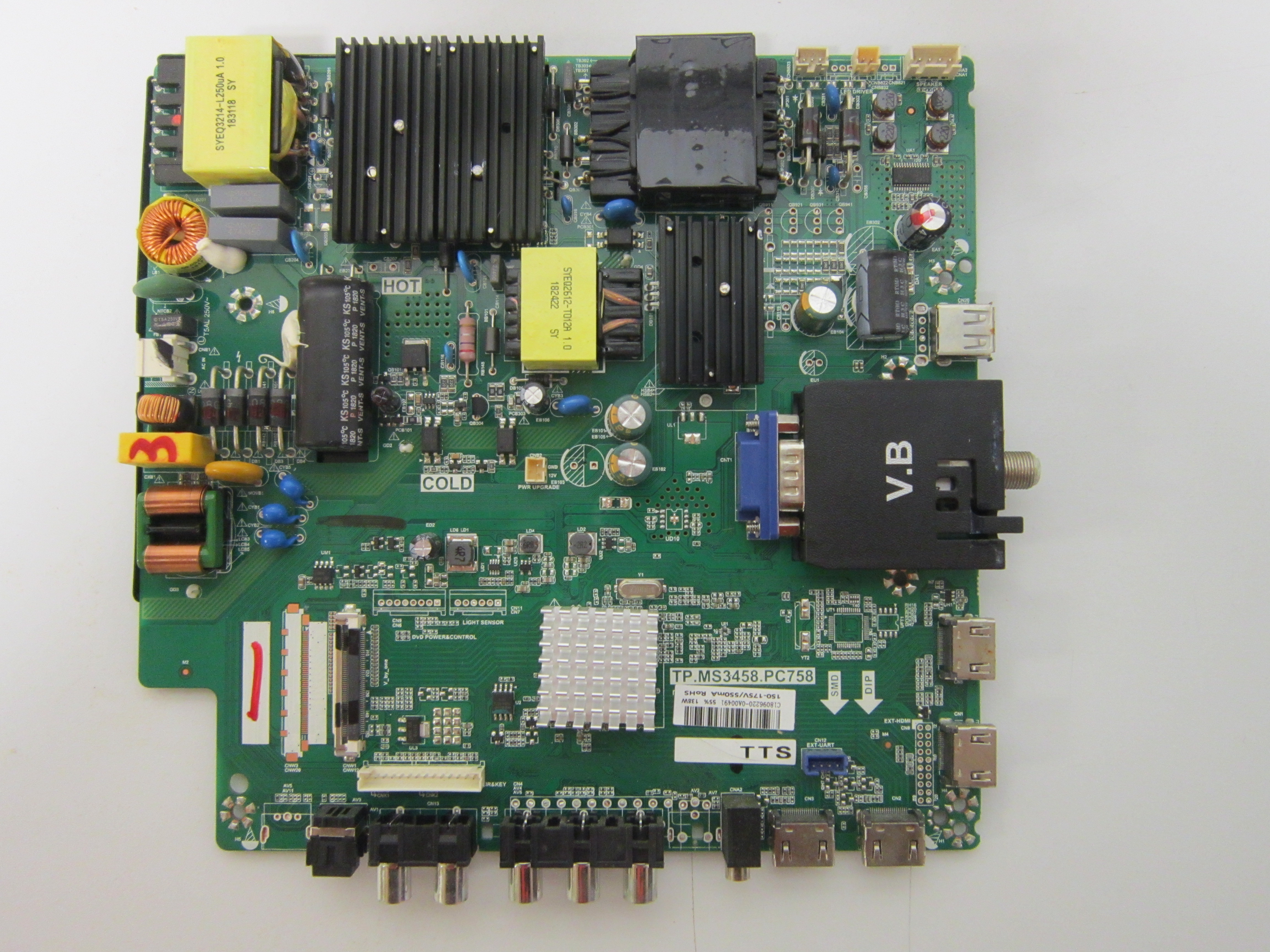 Sceptre U550CV-UMR W55 Main Board (TP.MS3458.PC758) UVTV58FE - Walmart.com