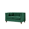 thumbnail image 3 of Uspridefurniture Arcola 55'' Velvet Rolled Arm Loveseat,Green, 3 of 5