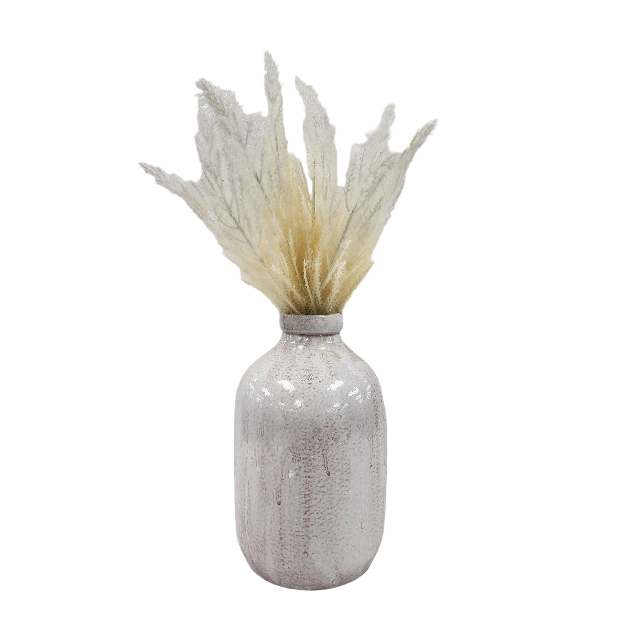 Mainstays 18" White Pampas Grass Artificial Indoor Flower Bush