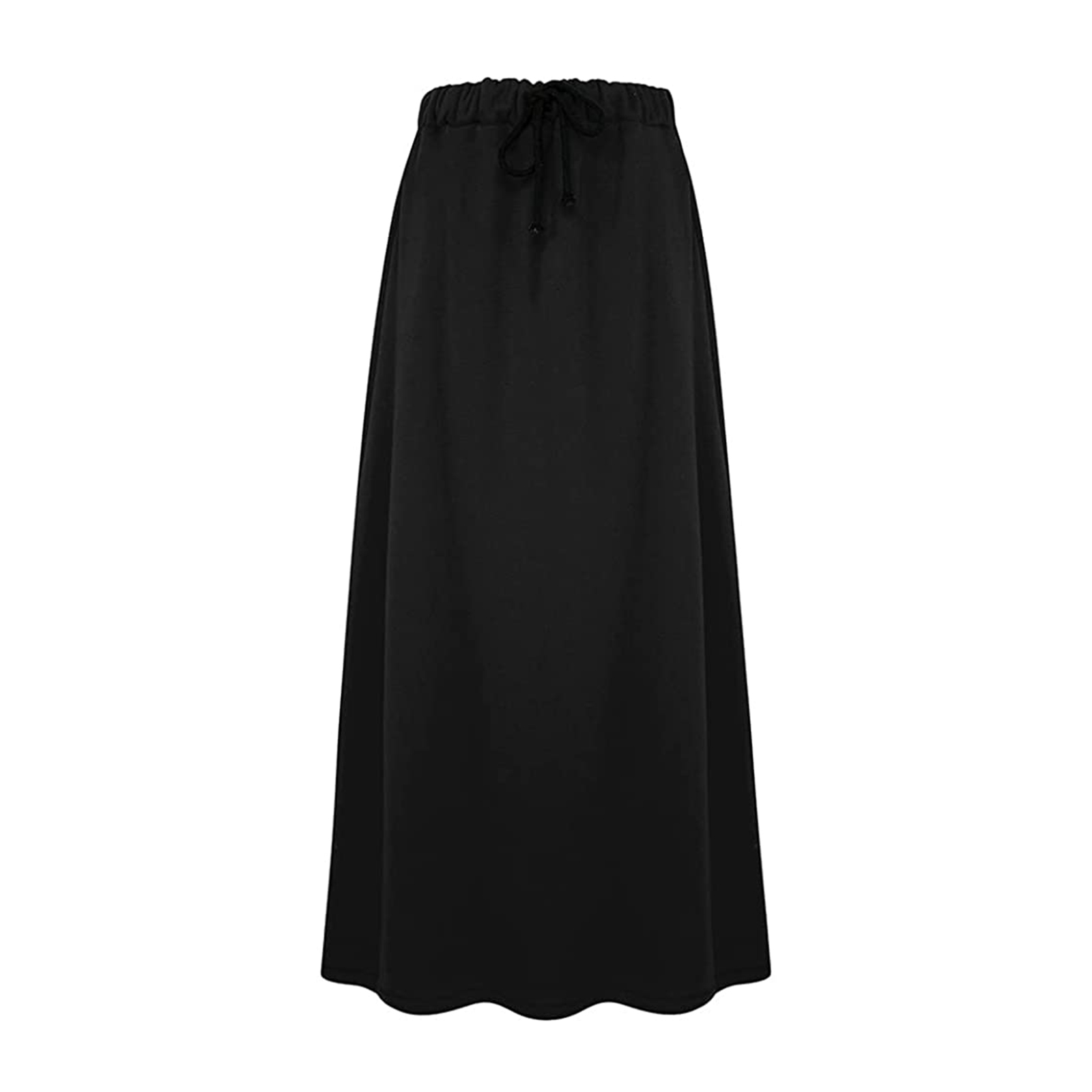 YiLvUst Long Fleece Lined Winter Skirts Casual Elastic Waist Aline Maxi
