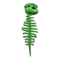thumbnail image 2 of Dinosaur Skeleton Costume – 3D Realistic Prehistoric Skeleton Outfit with Detailed Skull, Halloween Dinosaur Cosplay Suit, Themed Skull Cosplay Props for Parties, Events & Photo Shoots, Green, 33in, 2 of 8