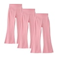 thumbnail image 2 of 3 Pack Boot Cut Yoga Pants for Girls High Waist Workout Flare Leggings Workout Dance Pants 4Y, 2 of 9