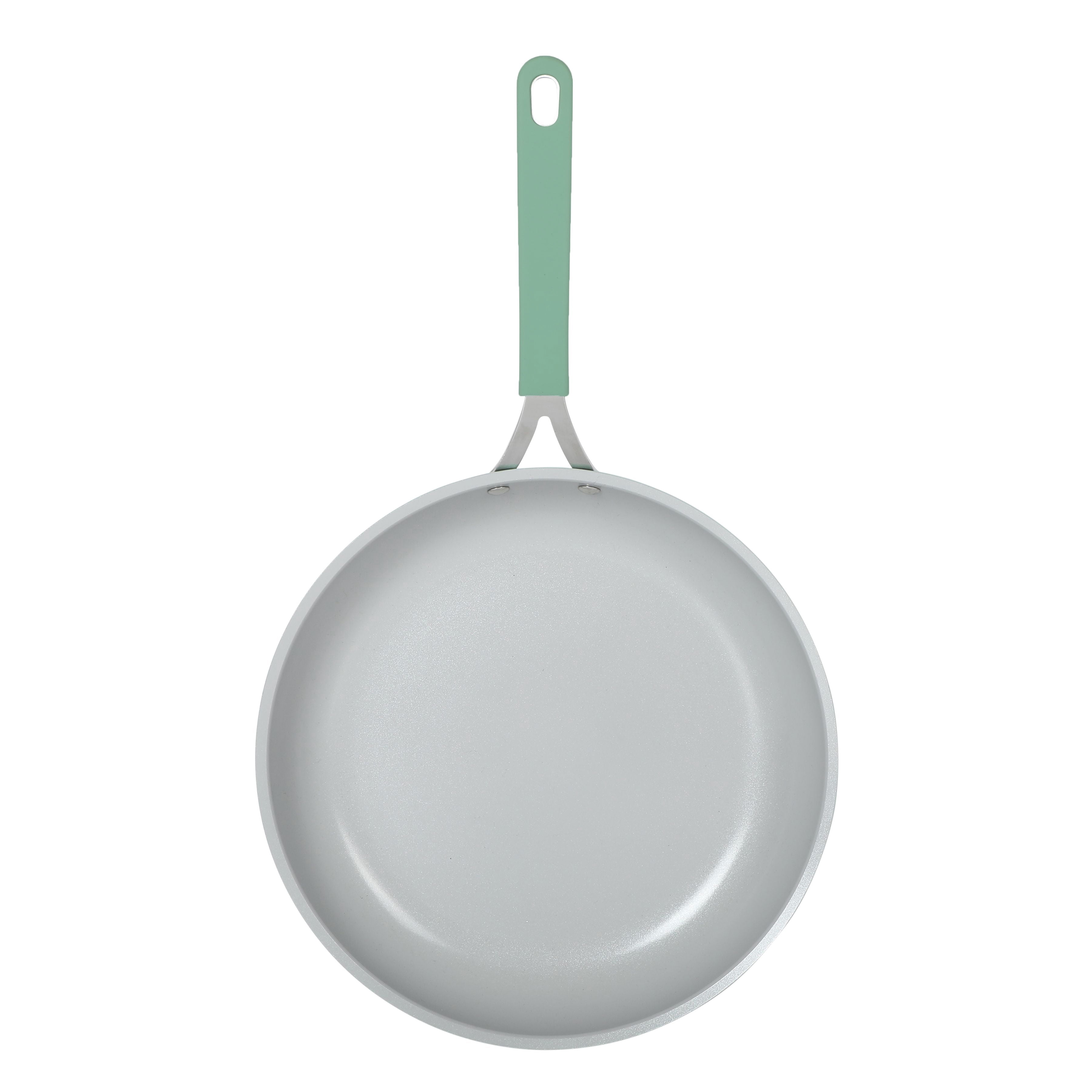 The Pioneer Woman 12-Inch Aluminum Ceramic Nonstick Fry Pan, Green