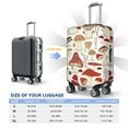 thumbnail image 6 of Haiem Cartoon Mushrooms Luggage Cover Printed Suitcase Covers for Luggage Elastic Washable Suitcase Protector Fits 18-32 Inch Luggage-Small, 6 of 9