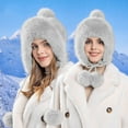 thumbnail image 2 of Fgnfyis Women Winter Knit Hat with Thermal Windproof Ear Cover Thickened Cold Weather for Outdoor Use Grey, 2 of 5