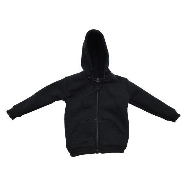 Con Capucha Negra Con Cremallera Para Hombre 3x1/6 Para Figura De Acción De 12'' Sunnimix figura de acción masculina con capucha