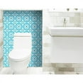 thumbnail image 3 of HomeRoots 4" X 4" Aqua Gerber Removable Peel And Stick Tiles Aqua Blue, 3 of 9