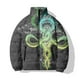 thumbnail image 3 of Ropa informal de algodón de invierno para hombre, chaqueta de algodón con estampado de escorpión y carpa, abrigo para hombre, ropa de calle Harajuku, chaquetas, abrigos, 3 of 5