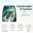 thumbnail image 5 of Balery Watercolor Turtle5 Mens Swim Trunks Swim Shorts for Men Quick Dry Inseam Beach Shorts with Compression Liner Pocket-X-Large, 5 of 9