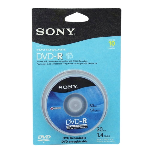 DVD Sony Handycam Regrabable