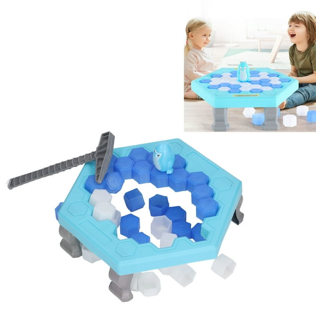Ice Breaker Board Game, Interactive Ice Knocking Game Toy Rounded Edges Promote Relationship For Home Use