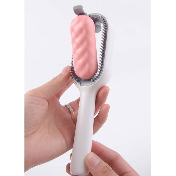 Cepillo autolimpiante para mascotas Rose (4,5 mm) para gatos y perros - Cepillo autolimpiante para mascotas - Cepillo para masajear y eliminar el pelo suelto