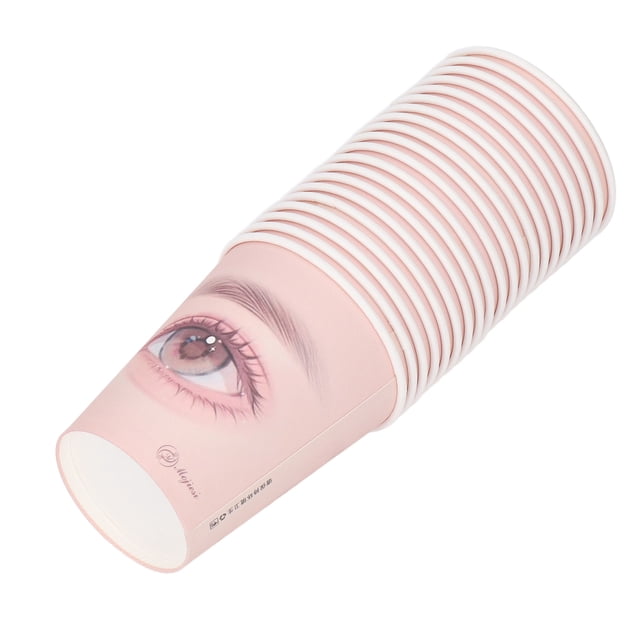 Vasos De Entrenamiento Para Extensión De Pestañas, Vasos De Papel Para Práctica De Extensión De Pestañas Engrosados para Uso Profesional Para Principiantes