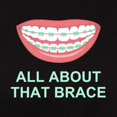 thumbnail image 3 of CafePress - Funny All About That Brace Parody T Shirt - Women's Traditional Fit Dark T-Shirt, 3 of 4