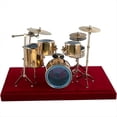 thumbnail image 2 of Modelo de Kit de Batería de Jazz en Miniatura Modelo de Instrumento Musical de Platillo de Mini Tambor, 2 of 5