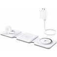 thumbnail image 1 of Charging Station for Apple Multiple Devices - 3 in 1 Foldable Magnetic Wireless Charger Dock - Travel Charging Pad for iPhone 16 15 14 13 12 Pro Max Plus Watch & Airpods, 1 of 5