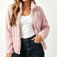thumbnail image 2 of KICILVS Womens Fuzzy Sherpa Fleece Jacket Zip Up Stand Collar Soft Lightweight Winter Outerwear Warm Cozy Coat, 2 of 6