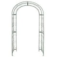 thumbnail image 5 of SAFAVIEH Pagan Outdoor Patio Trellis Arch, Antique Green, 5 of 10