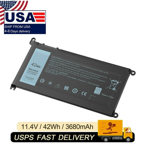 WDX0R Laptop Battery for Dell Inspiron 13 5368 5378 7368 7378 17 5765 5767 5770