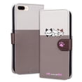 thumbnail image 1 of Compatible avec iPhone 8 Plus Étui Portefeuille Motif Animaux Mignons avec Fentes pour Cartes Couverture Rabattable, 1 of 5