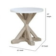 thumbnail image 2 of Panama Jack Boca Grande Round Modern Rubberwood Bedside Table in Oak, 2 of 2